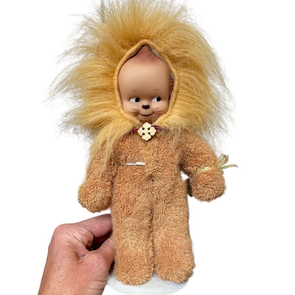 Cameo Kewpie Doll Wizard of Oz Cowardly Lion 8" Vintage Jesco Collectible READ